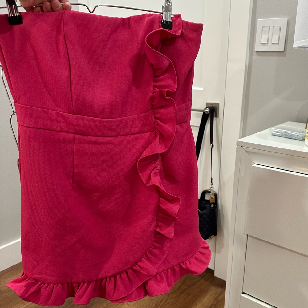 DO+BE Strapless pink romper